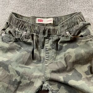 Levi's Boys Camo Jogger Pants Size 12 Regular Green Camouflage